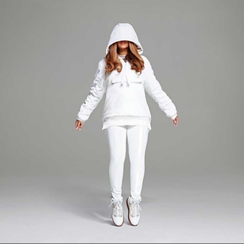Adidas Ivy Park Icy Park half zip sherpa jacket